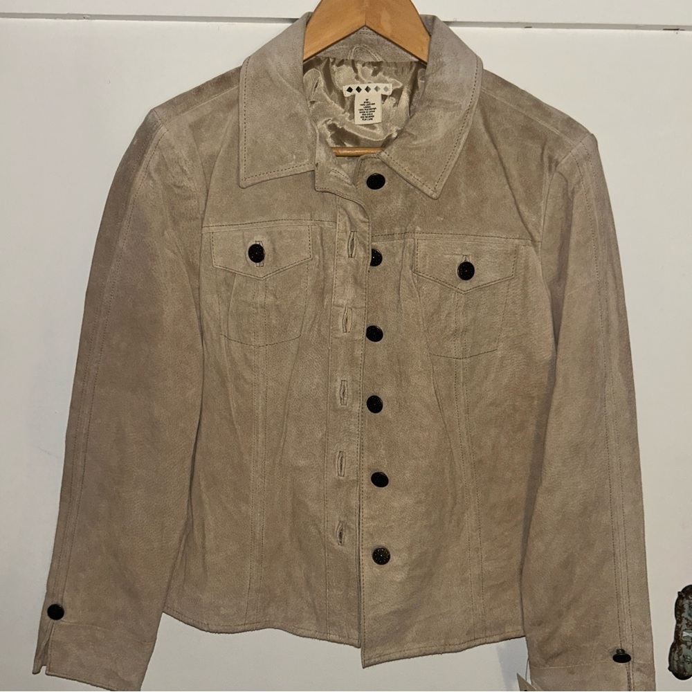 Tan Leather Women's Jacket